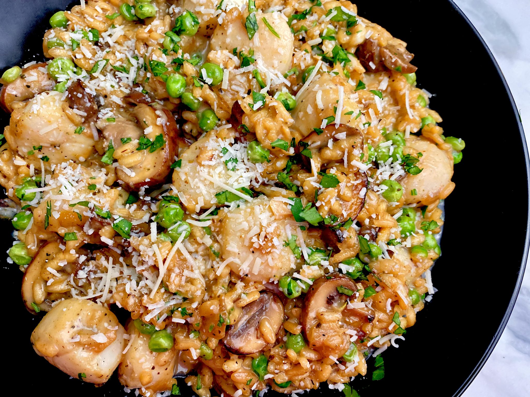 CIAO BELLA SCALLOP AND MUSHROOM RISOTTO - Dish off the Block