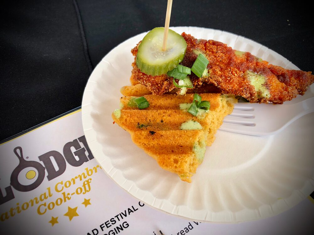 Hello, From The Other Side... Of The Judges Table! Nashville Hot Chicken And Cornbread Waffles