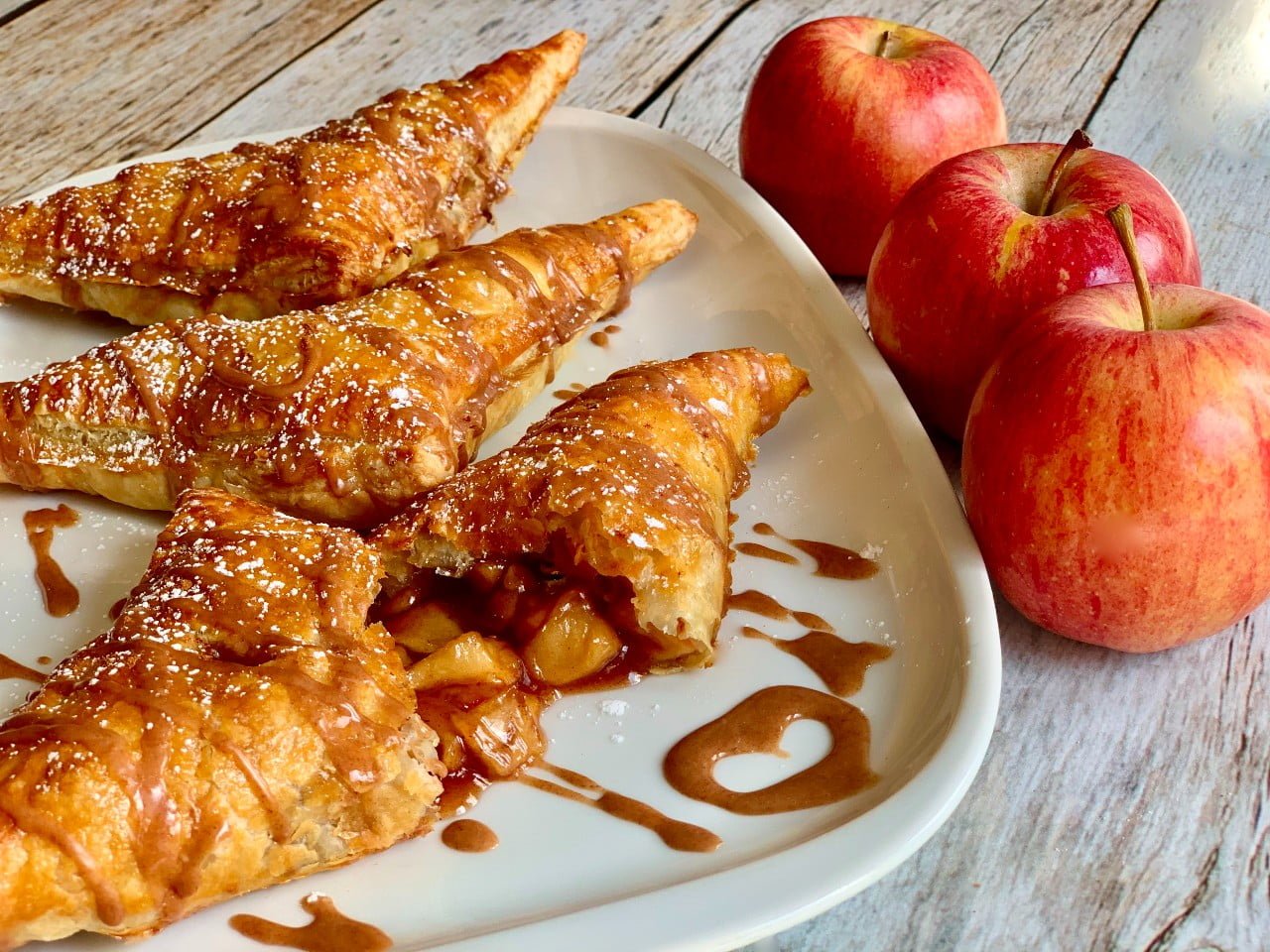 APPLE TURNOVERS WITH CINNAMON GLAZE Dish off the Block