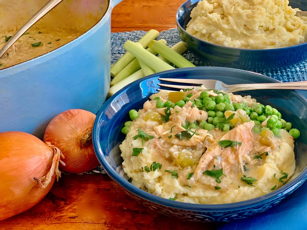 Leftover Potato Mash Up! Becky'S Chicken Fricassee