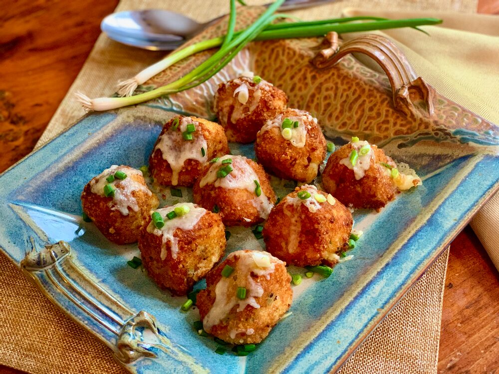Leftover Mashed Potato Croquettes with Cheddar and Bacon LEFTOVER POTATO MASH UP!