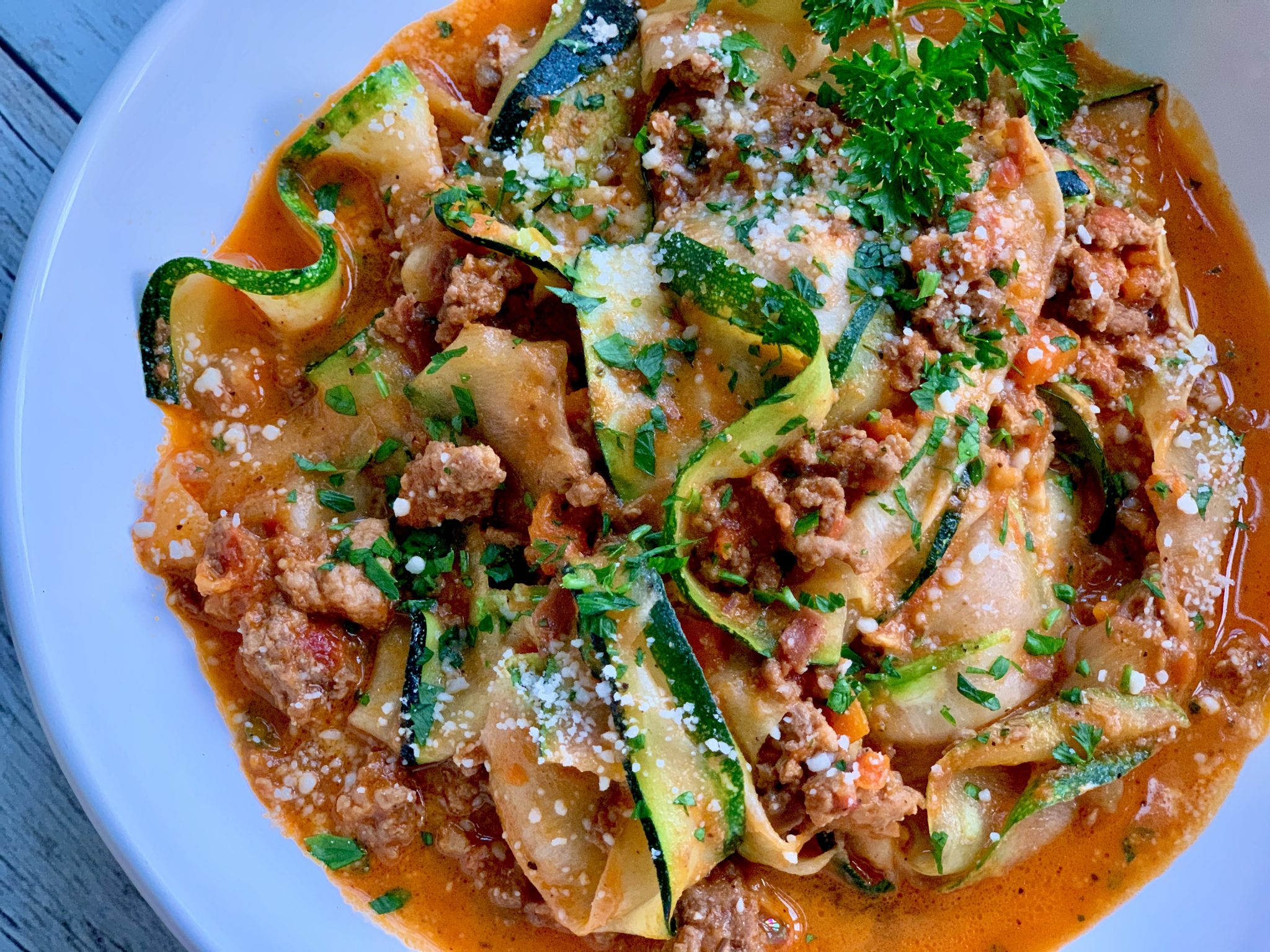 ZUCCHINI NOODLE BOLOGNESE Dish off the Block