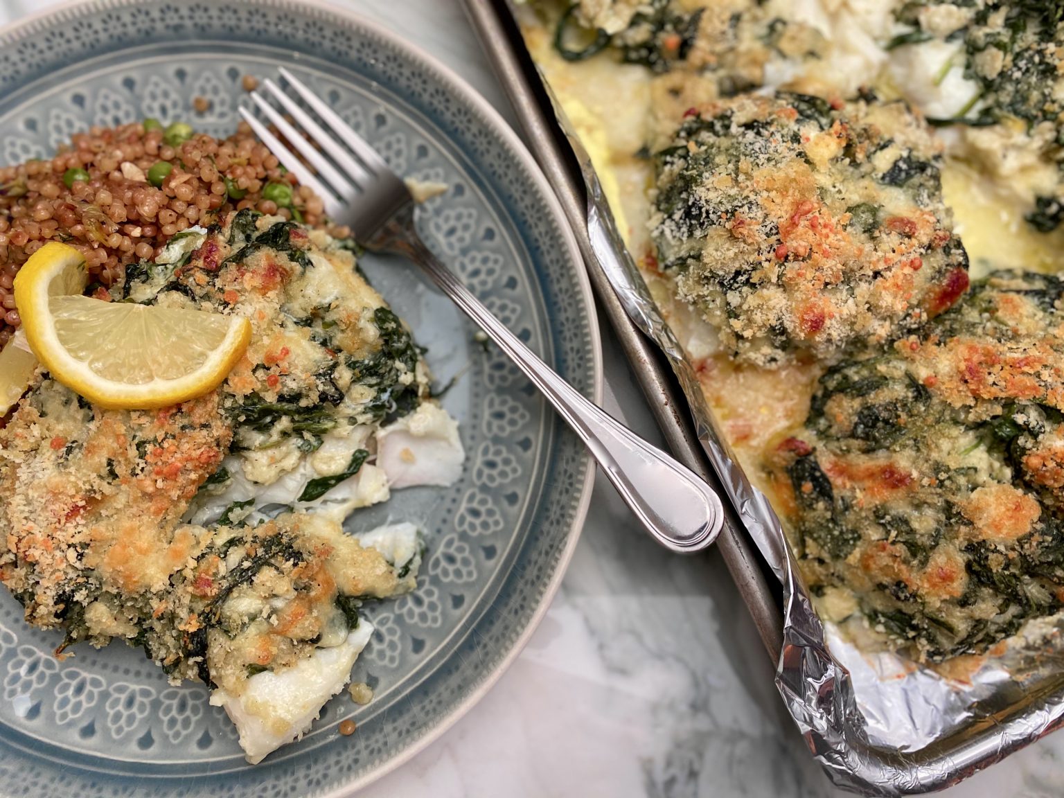 HADDOCK FLORENTINE Dish off the Block
