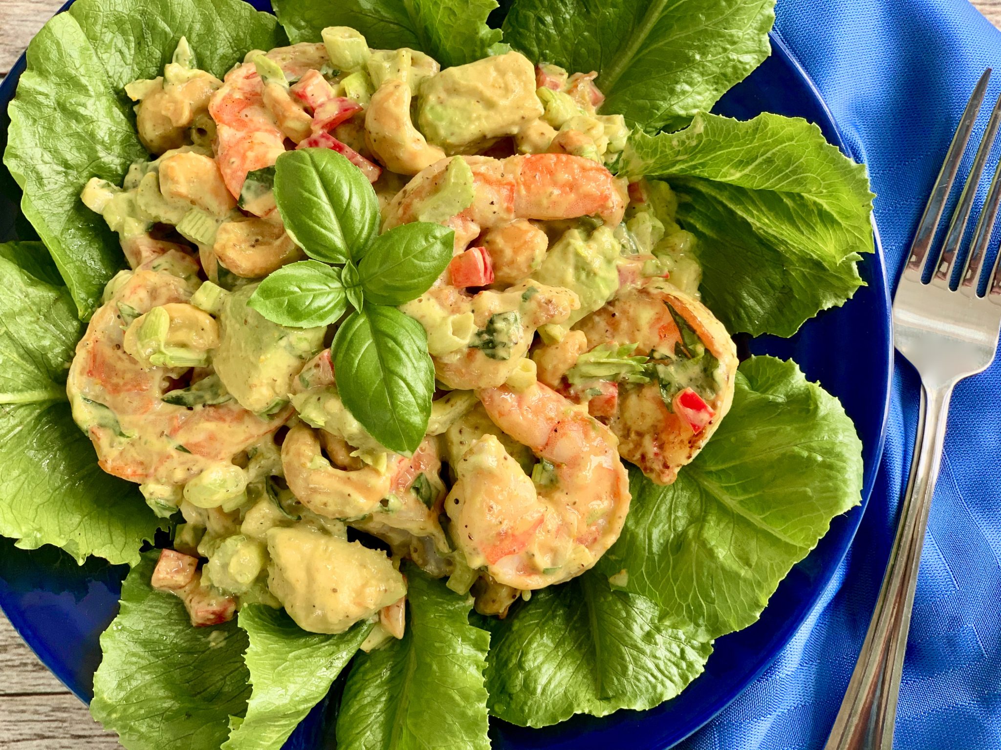 CURRIED SHRIMP, AVOCADO, AND CASHEW SALAD Dish off the Block