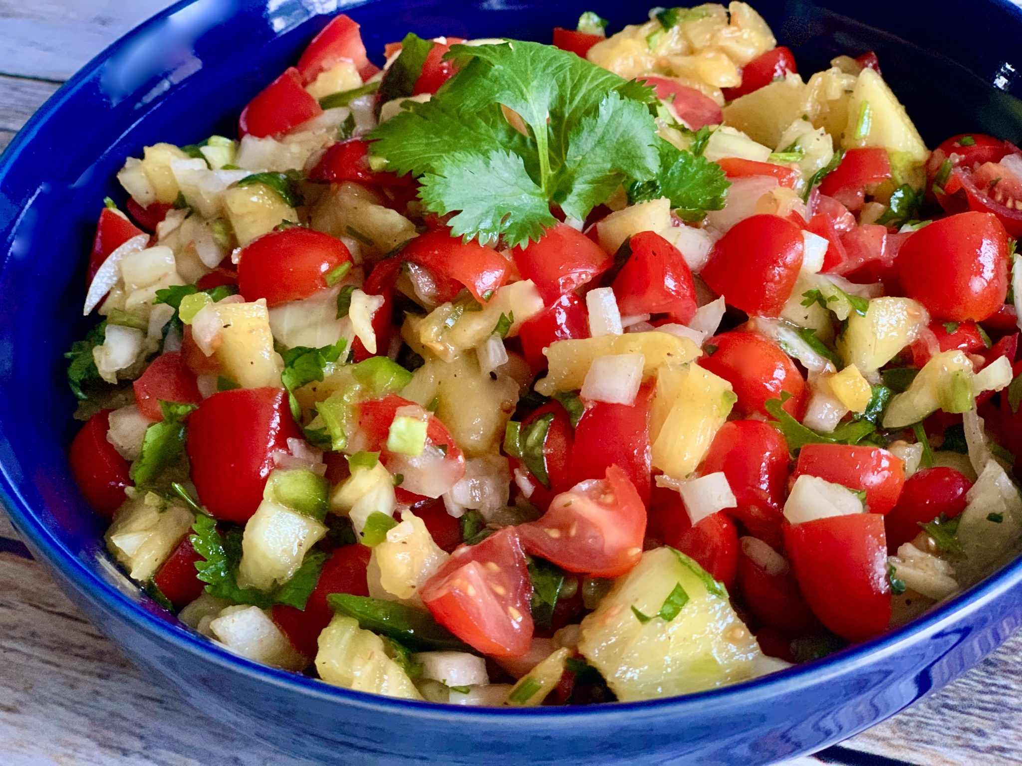 PINEAPPLE TOMATO SALSA Dish off the Block