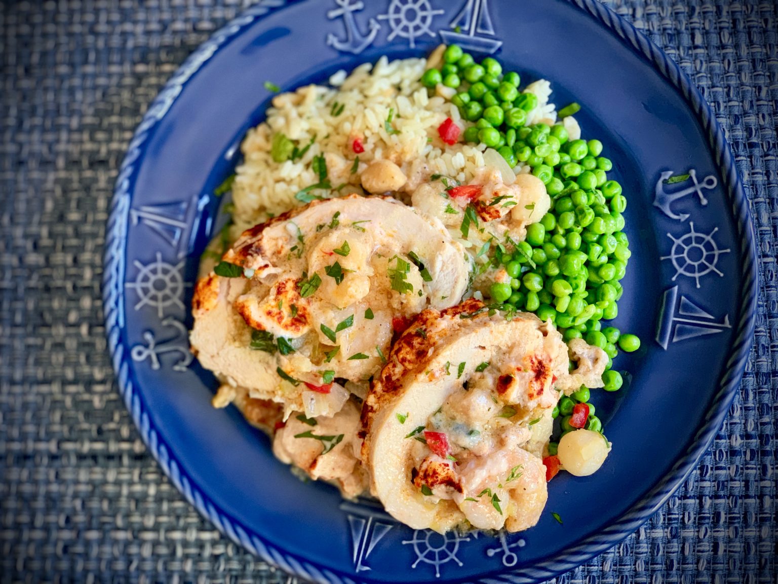 NEPTUNE'S STUFFED CHICKEN Dish off the Block