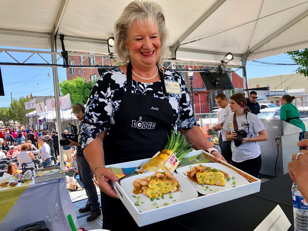 Hello, From The Other Side... Of The Judges Table! Shrimp Boil Cornbread And Étouffée