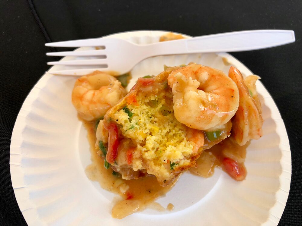 Shrimp Boil Cornbread and Étouffée Hello, from the other side... of the judges table!