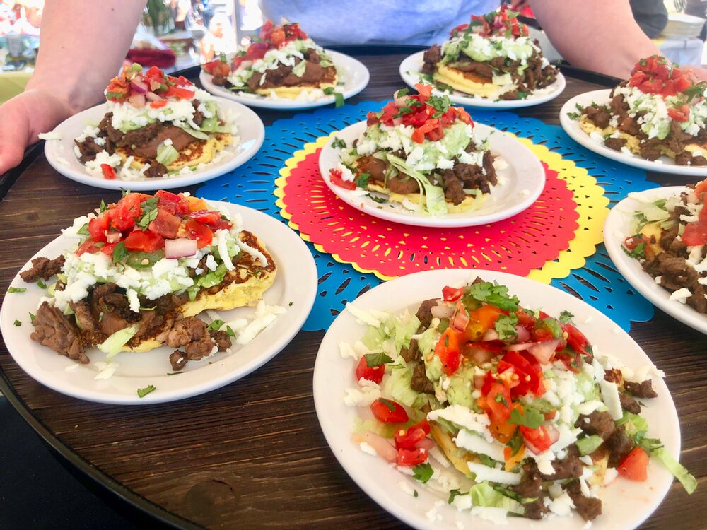 Hello, From The Other Side... Of The Judges Table! Julie Beckwith Made Yummy Mexican Corn Cakes With Charred Corn, Carne Asada, Refried Beans, And Guasacaca (Avocado) Sauce