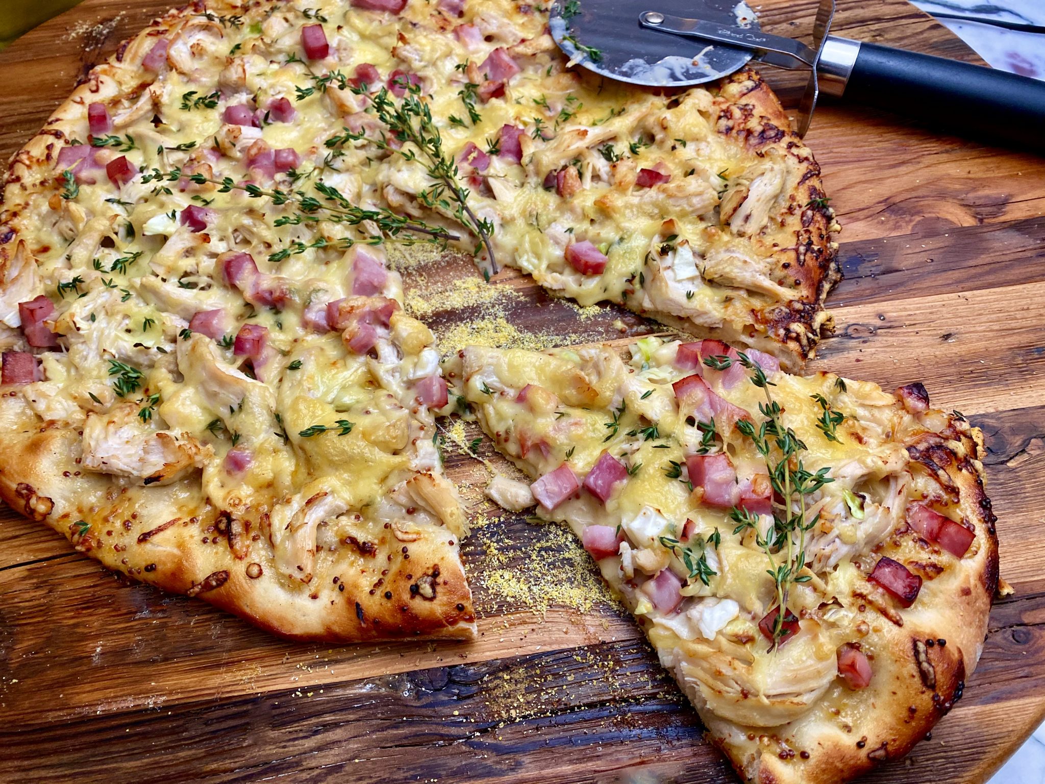 CHICKEN CORDON BLEU PIZZA Dish off the Block