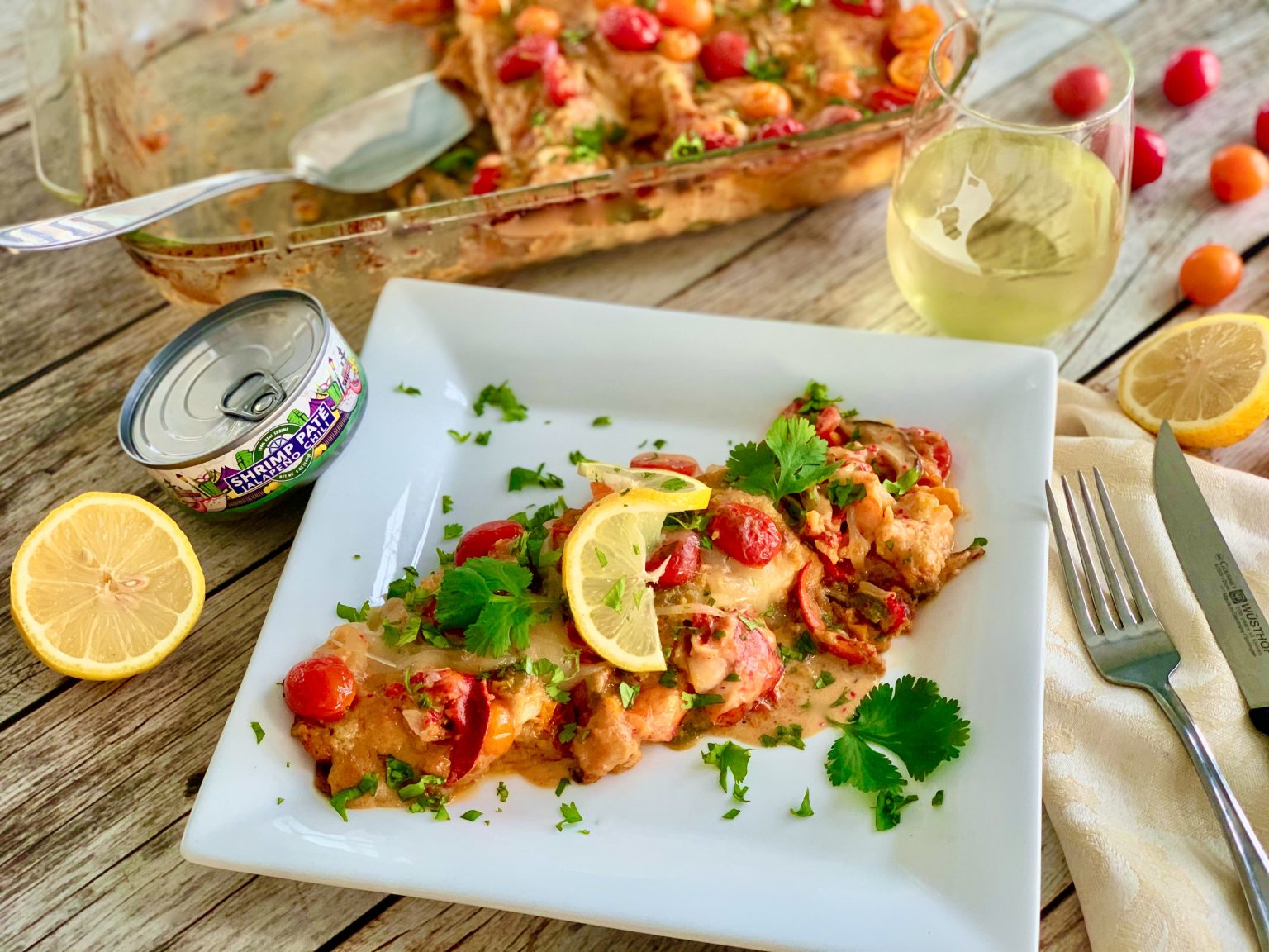 OCEANS 97 SHRIMP AND LOBSTER ENCHILADAS Dish off the Block