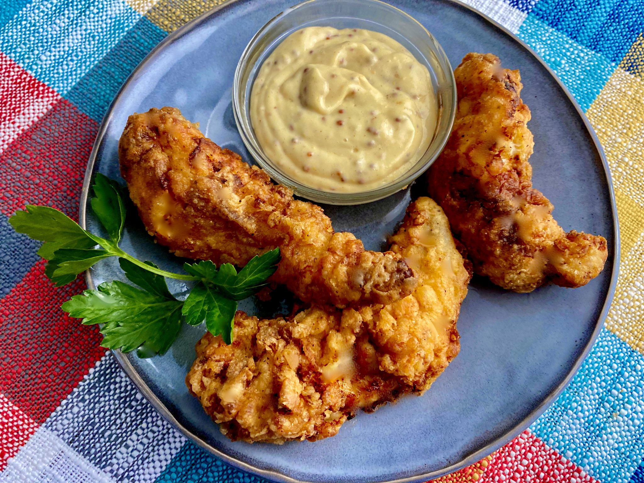 CHICKEN FINGERS WITH HONEY MUSTARD DIPPING SAUCE Dish off the Block
