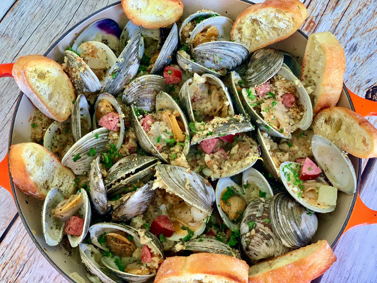 CLAMS OREGANATA Dish off the Block