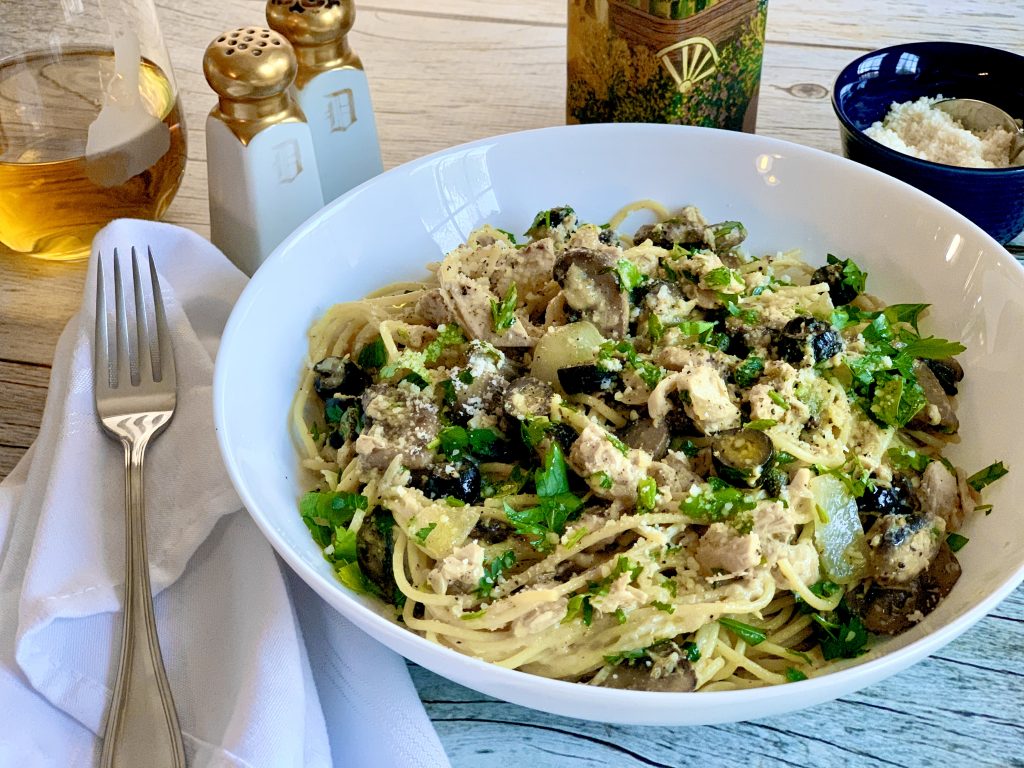 Pantry Pasta With Tuna, Olives, And Capers