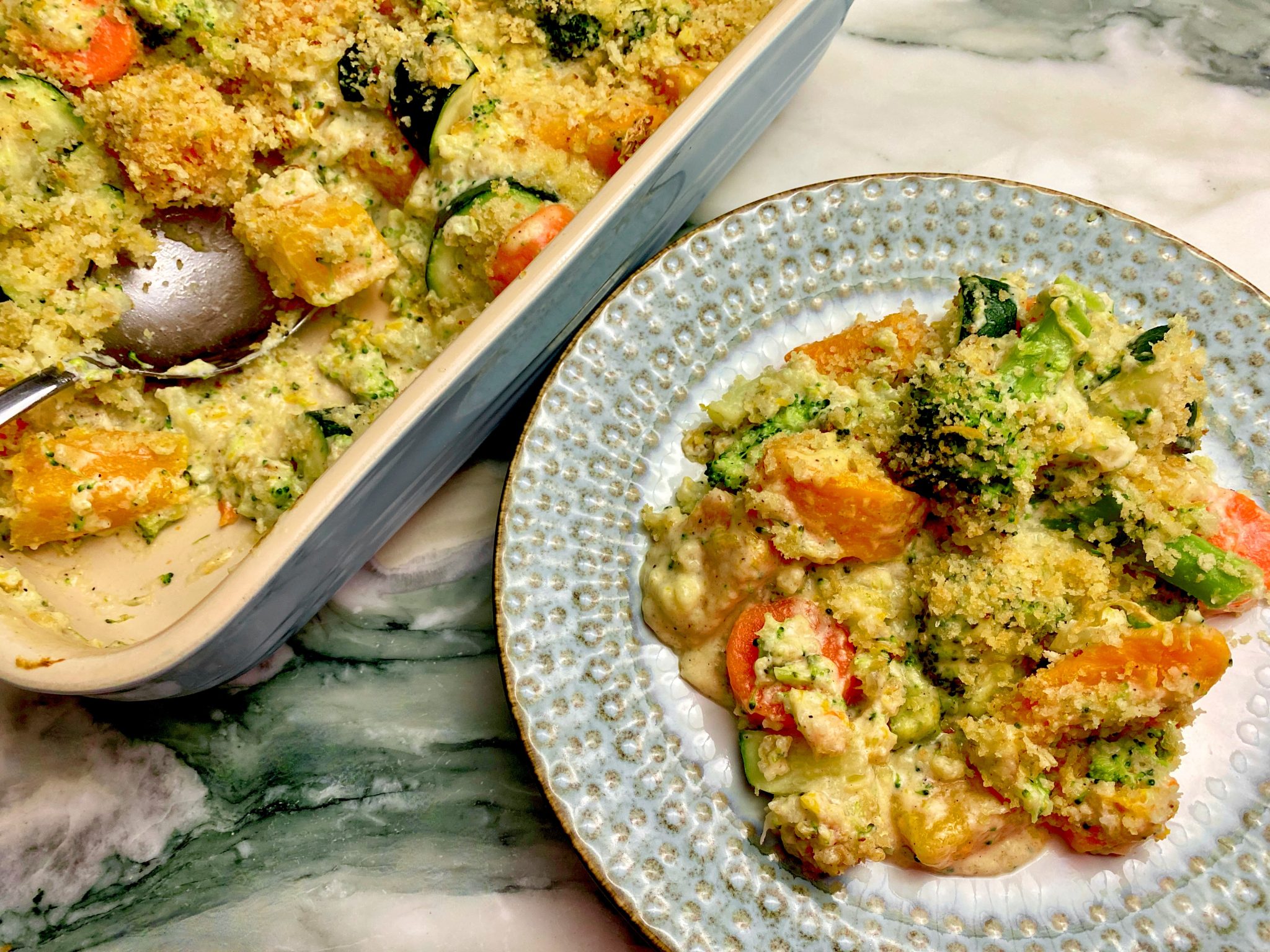 VEGETABLES AU GRATIN CASSEROLE Dish off the Block