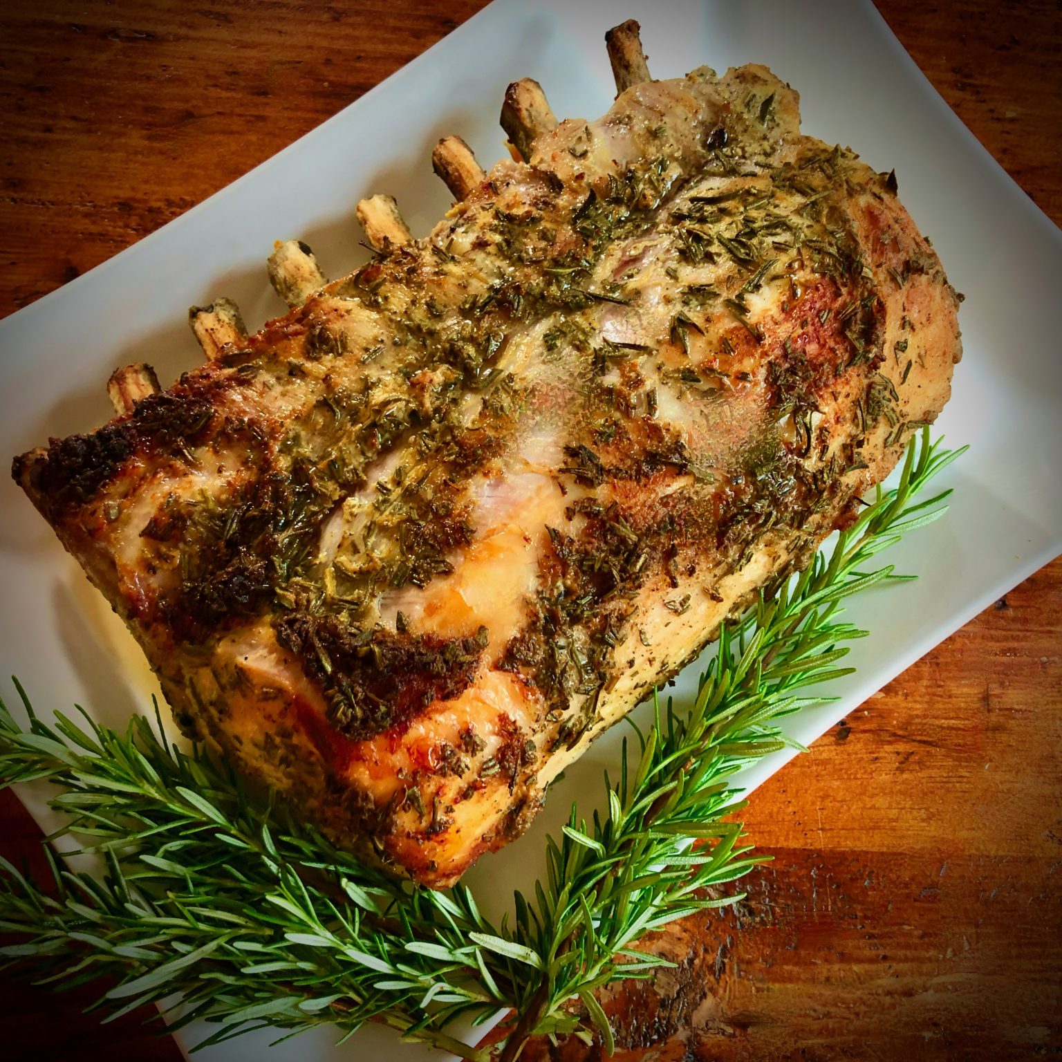 CENTERCUT PORK ROAST WITH MUSTARD AND ROSEMARY CRUST Dish off the Block