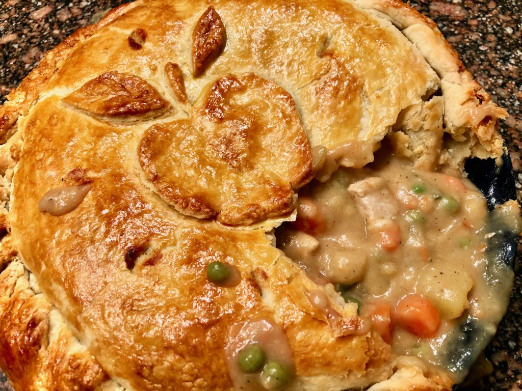 Pork Chops And Applesauce Pot Pie