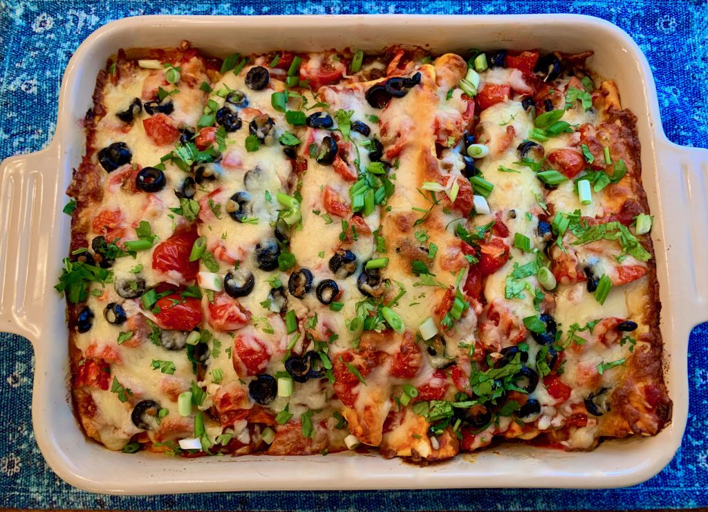 EASY BEEF AND PEPPER ENCHILADA BAKE - Dish off the Block