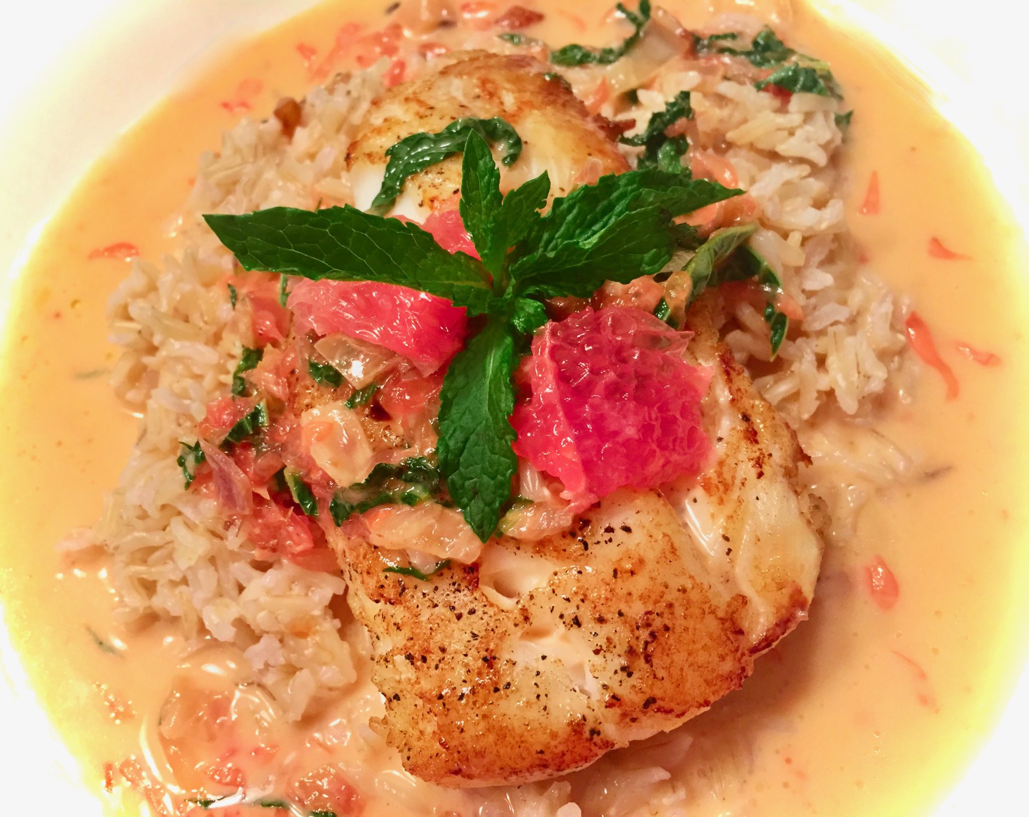 PAN SEARED HADDOCK WITH GRAPEFRUIT BEURRE BLANC Dish off the Block