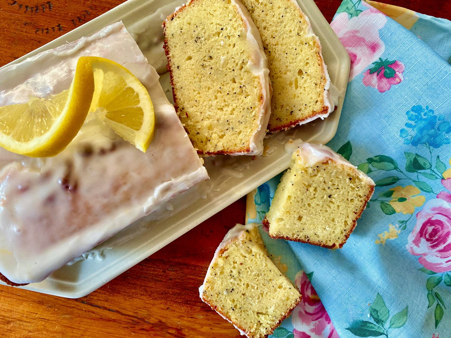 LEMON POPPY SEED LOAF WITH LEMON GLAZE Dish off the Block