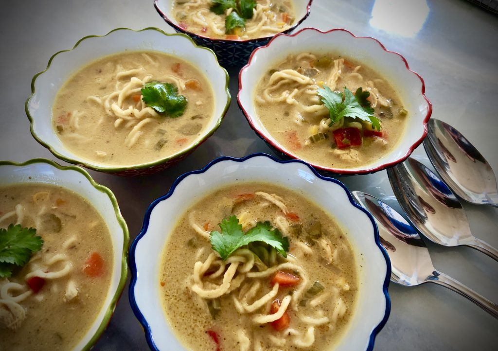 One More Bite! Curried Chicken Soup W/ Homemade Ramen