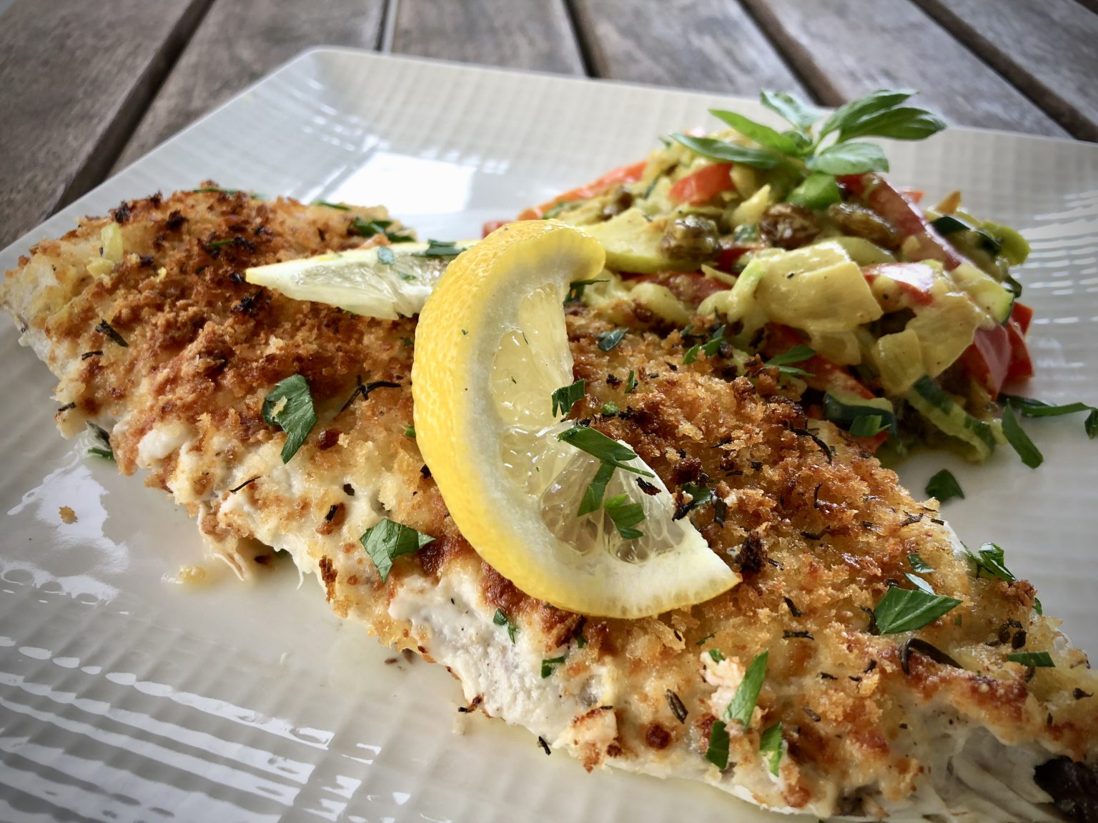 BAKED BLOCK ISLAND BLUEFISH - Dish off the Block
