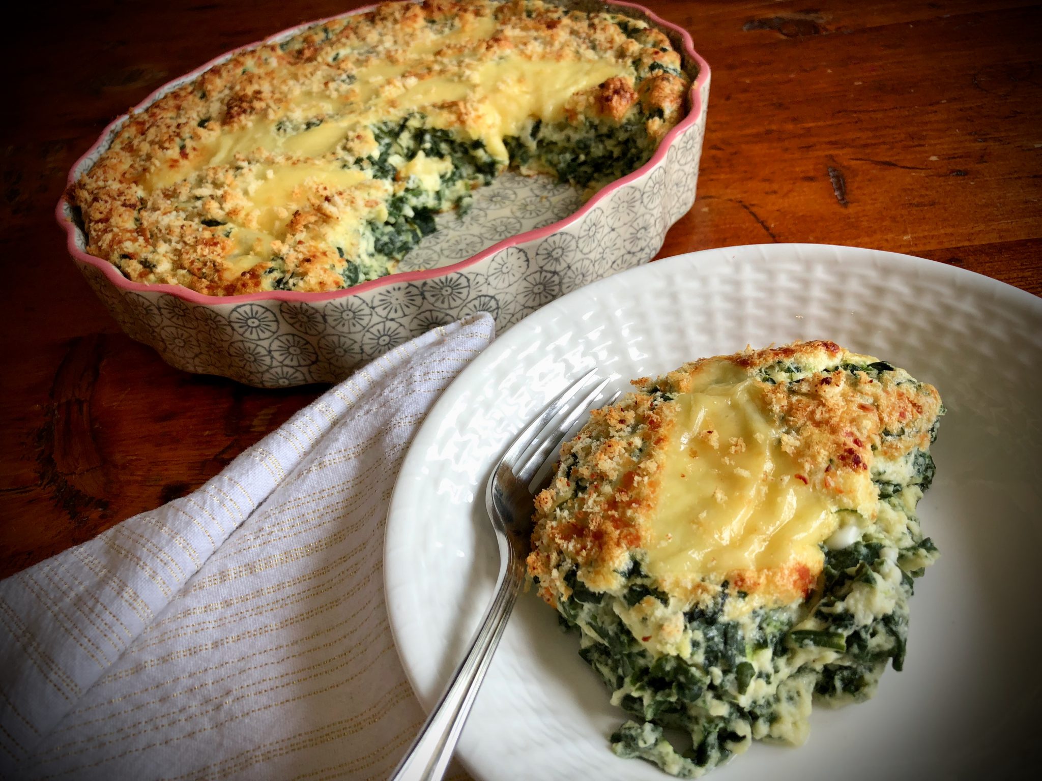 JACQUES PEPIN SPINACH AND PARMESAN SOUFFLE - Dish off the Block