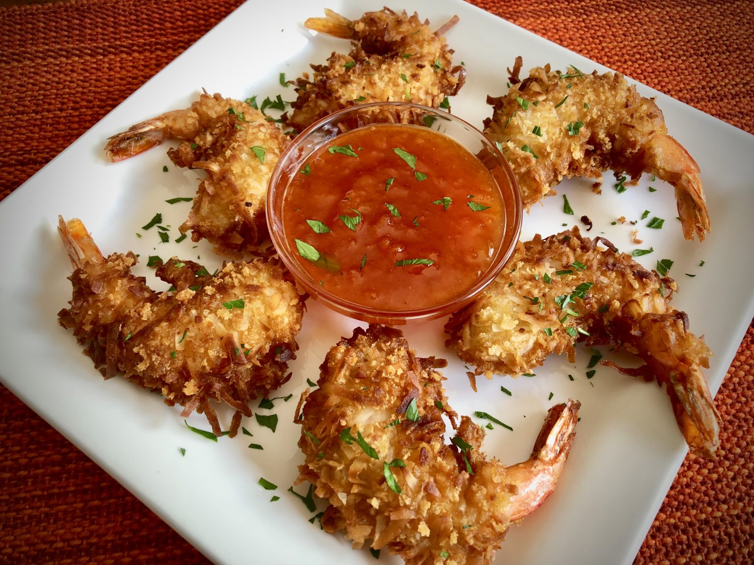 COCONUT SHRIMP WITH APRICOT SRIRACHA DIPPING SAUCE Dish off the Block