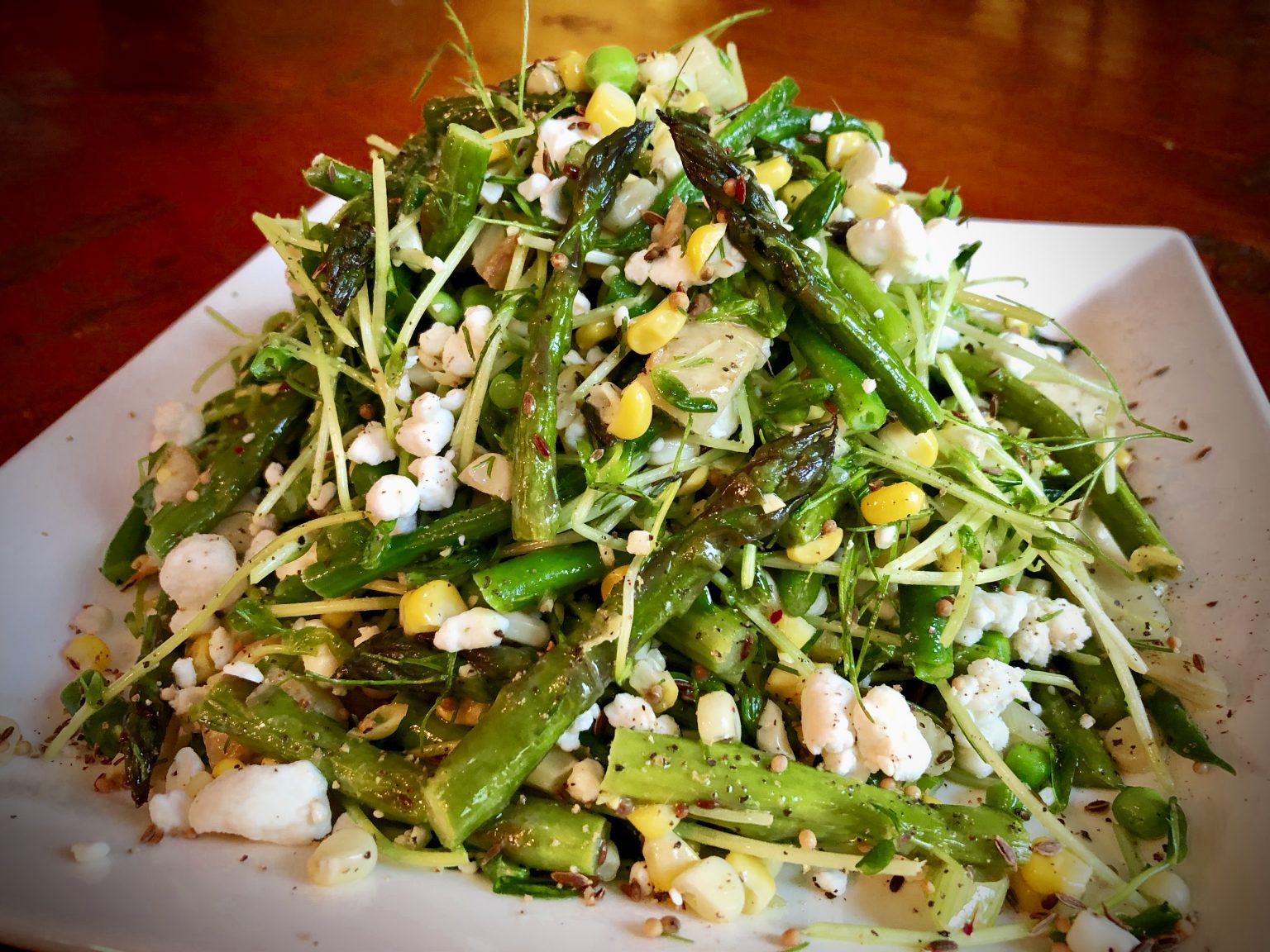 GRILLED ASPARAGUS AND CORN SALAD Dish off the Block