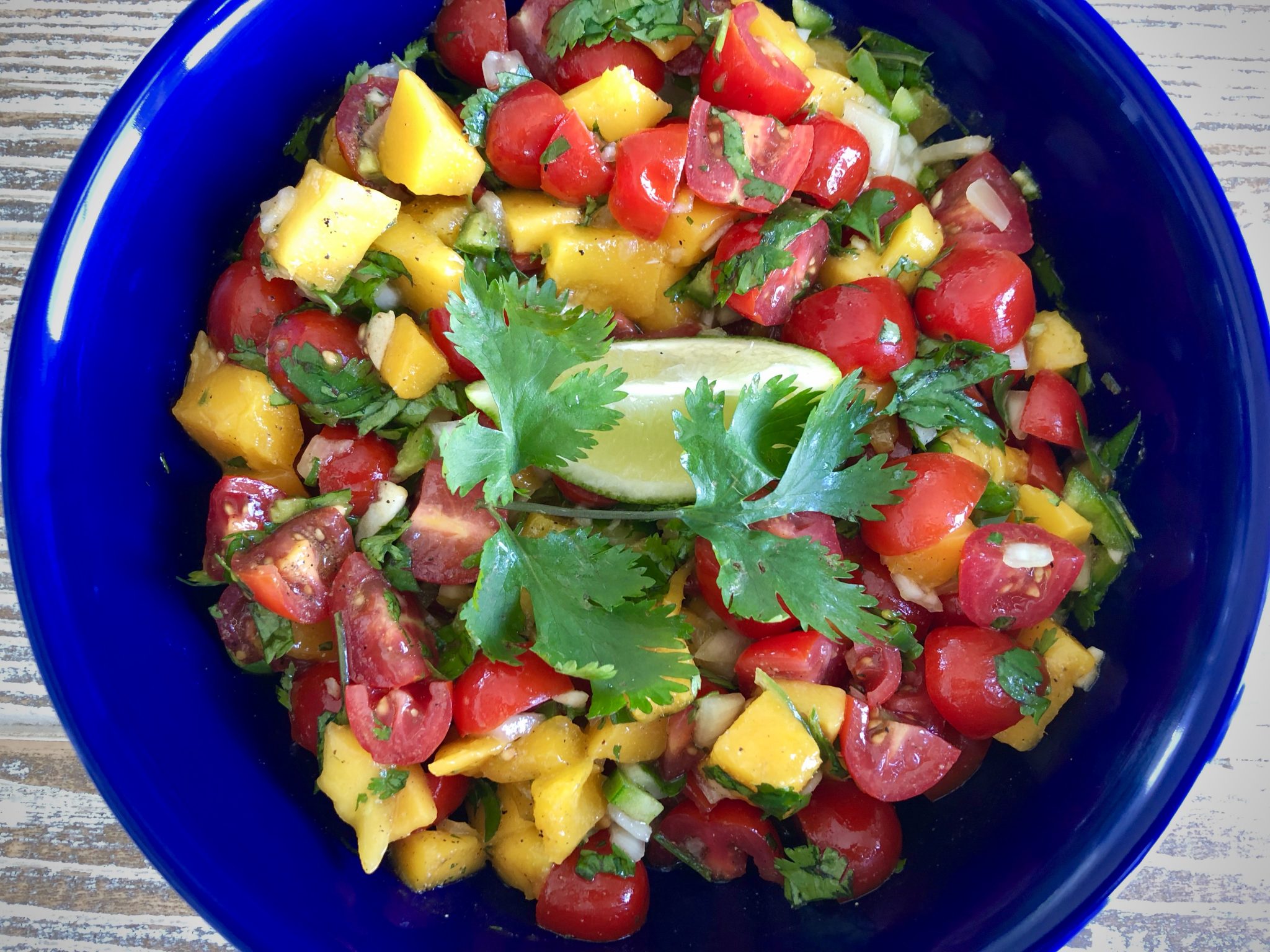 MANGO AND TOMATO SALSA Dish off the Block