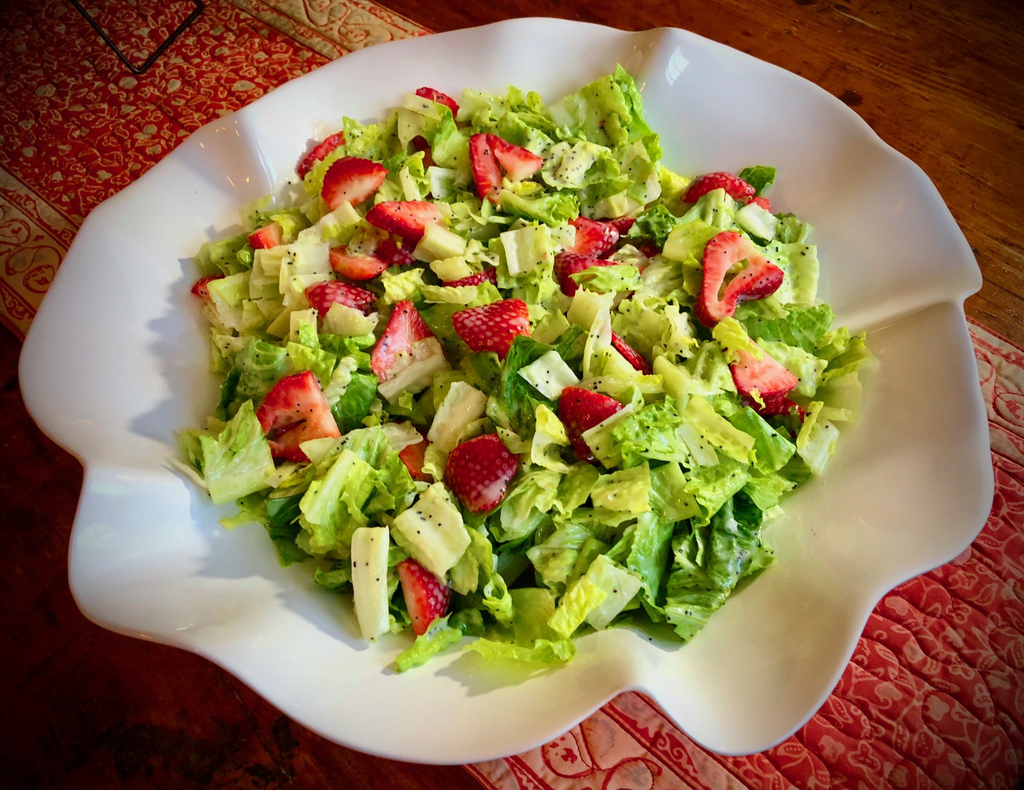ROMAINE AND STRAWBERRY SALAD WITH POPPY SEED DRESSING Dish off the Block