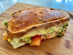 EAST MEETS WEST - BROCCOLI KIMCHI REUBENS AND GARDEN TOMATO SOUP WITH A KOREAN KICK