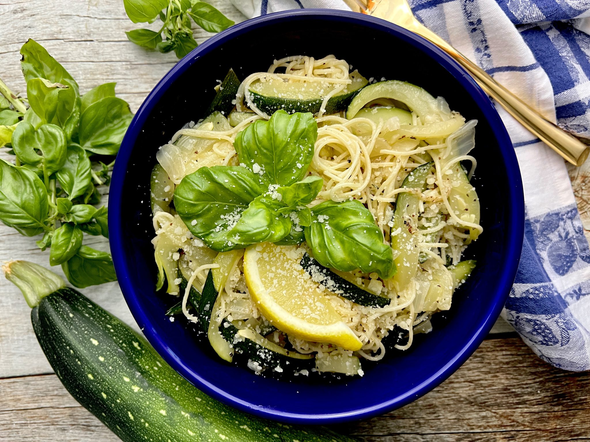 ANGEL HAIR WITH ZUCCHINI, LEMON, AND PARMESAN Dish off the Block