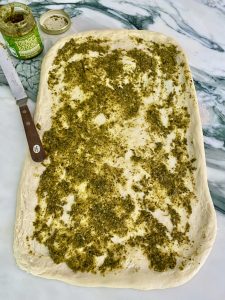 CHEESY GREEN MACHINE STUFFED PESTO BRAID