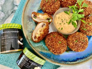 SPICY STUFFED MUSHROOMS WITH CREAMY SRI LANKA COCONUT LIME SURPRISE