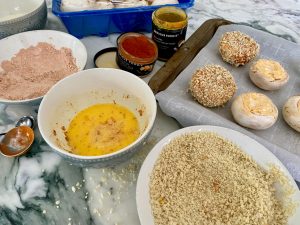 SPICY STUFFED MUSHROOMS WITH CREAMY SRI LANKA COCONUT LIME SURPRISE