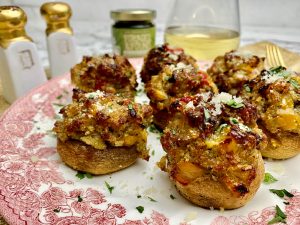PERFECTO PESTO ‘SAUSAGE’ DELICATA BOATS