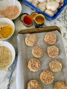 SPICY STUFFED MUSHROOMS WITH CREAMY SRI LANKA COCONUT LIME SURPRISE