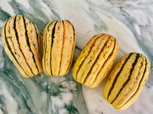 PERFECTO PESTO ‘SAUSAGE’ DELICATA BOATS