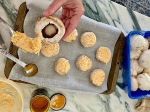 SPICY STUFFED MUSHROOMS WITH CREAMY SRI LANKA COCONUT LIME SURPRISE