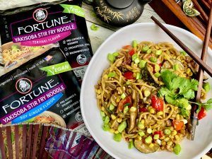 CORN 'CHOWDER' YAKISOBA NOODLE STIR FRY