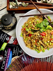 CORN 'CHOWDER' YAKISOBA NOODLE STIR FRY