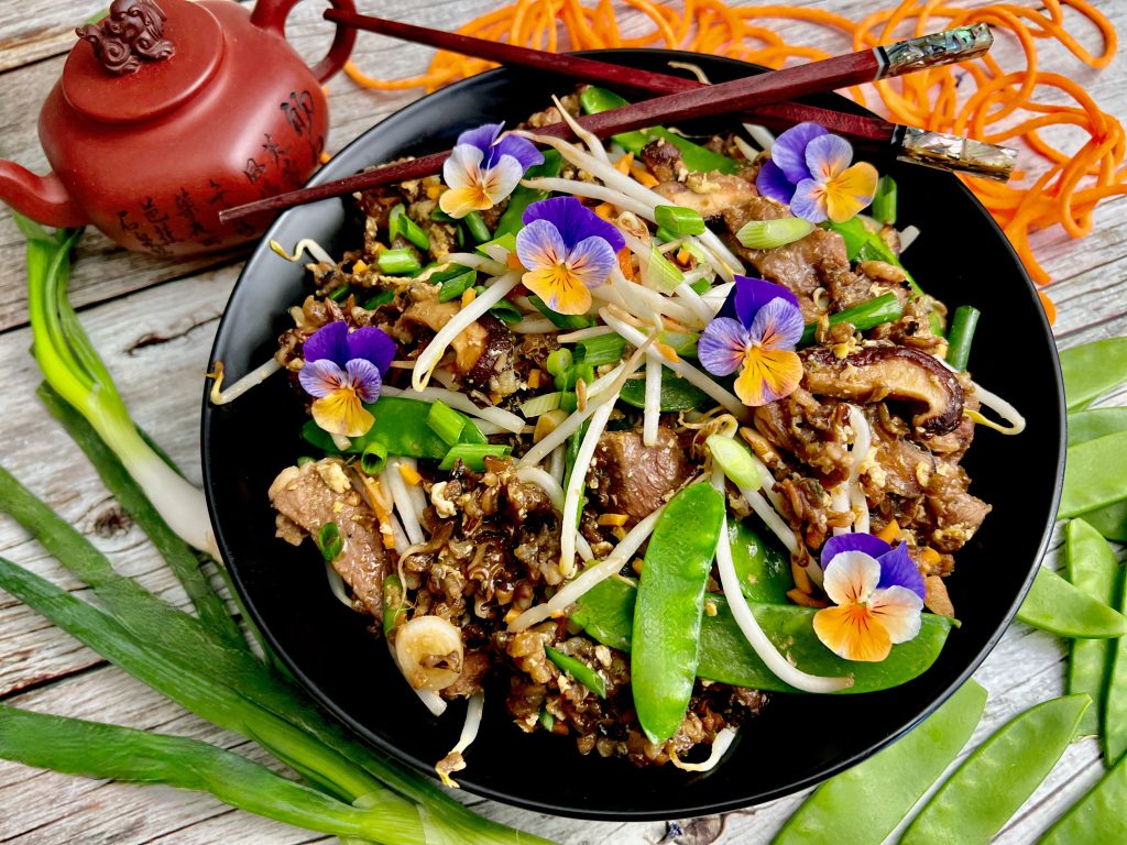 Beef And Shiitake Wild Rice Umami Stir Fry