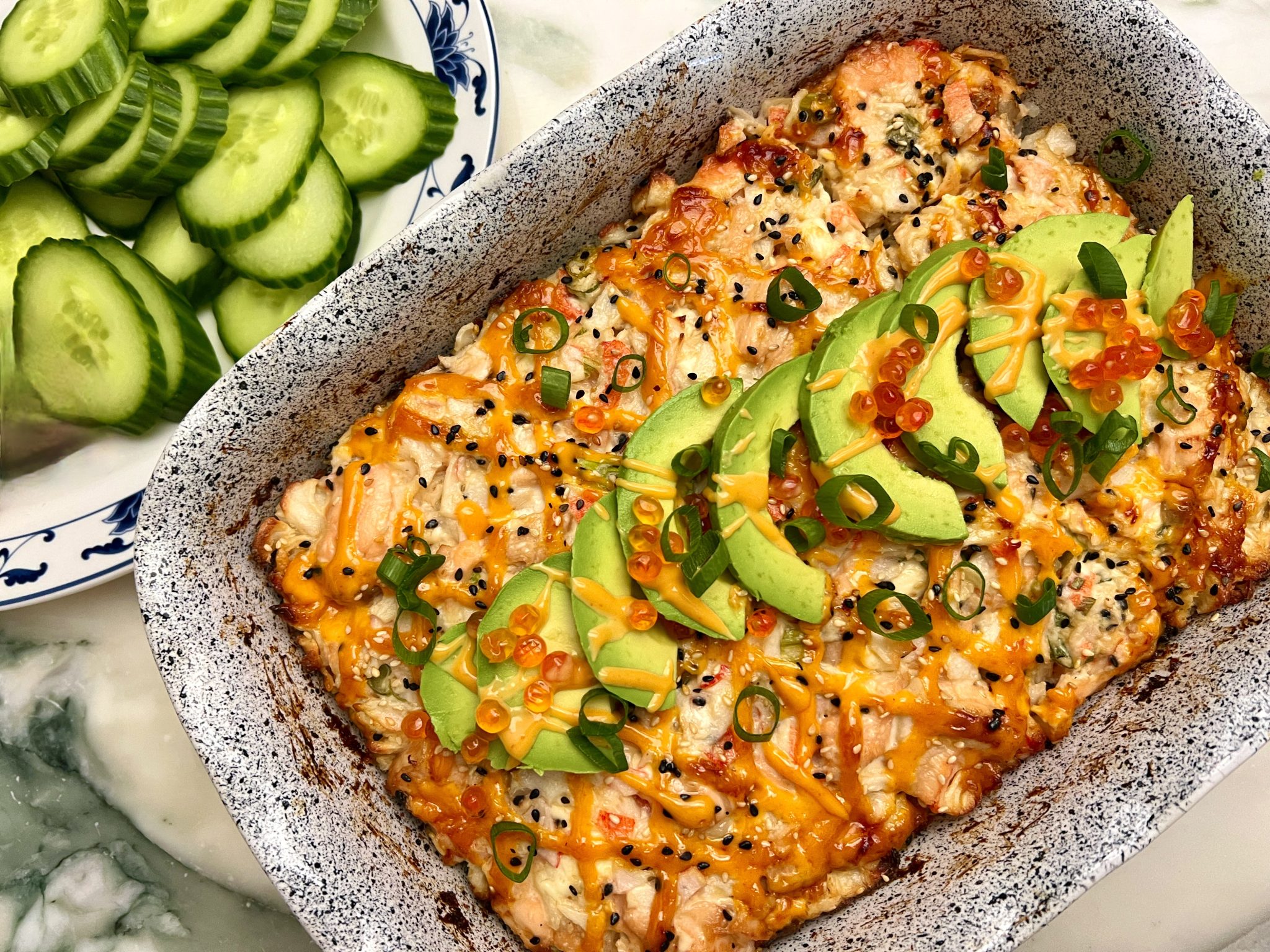 BAKED SUSHI UMAMI DIP Dish Off The Block million-dollar-chicken-casserole