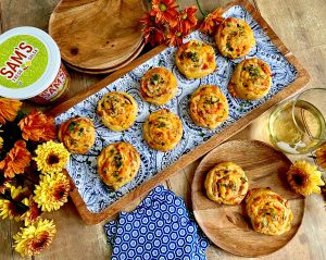 CHEESY SALSA PINWHEEL PUFFS