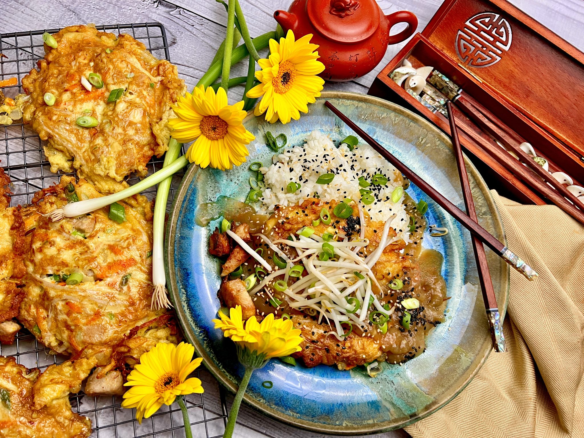 PORK EGG FOO YOUNG Dish off the Block
