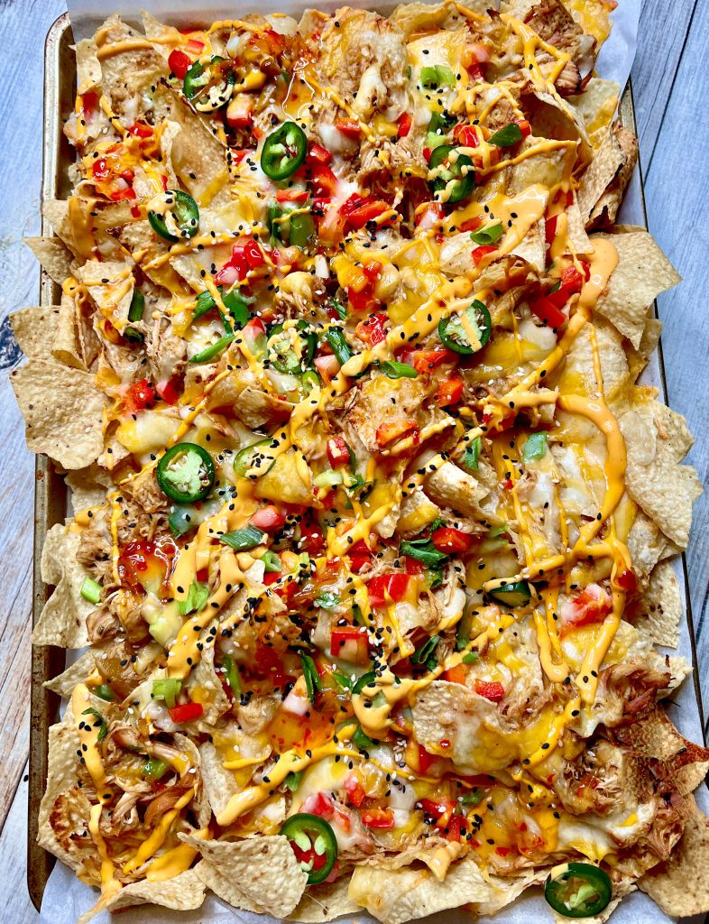 CHICKEN TERIYAKI NACHOS - Dish off the Block