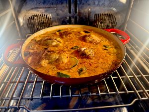 Easy One Pan Italian Chicken Thighs With Zucchini, Artichoke Hearts, And Orzo