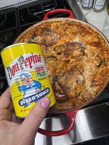 Easy One Pan Italian Chicken Thighs With Zucchini, Artichoke Hearts, And Orzo