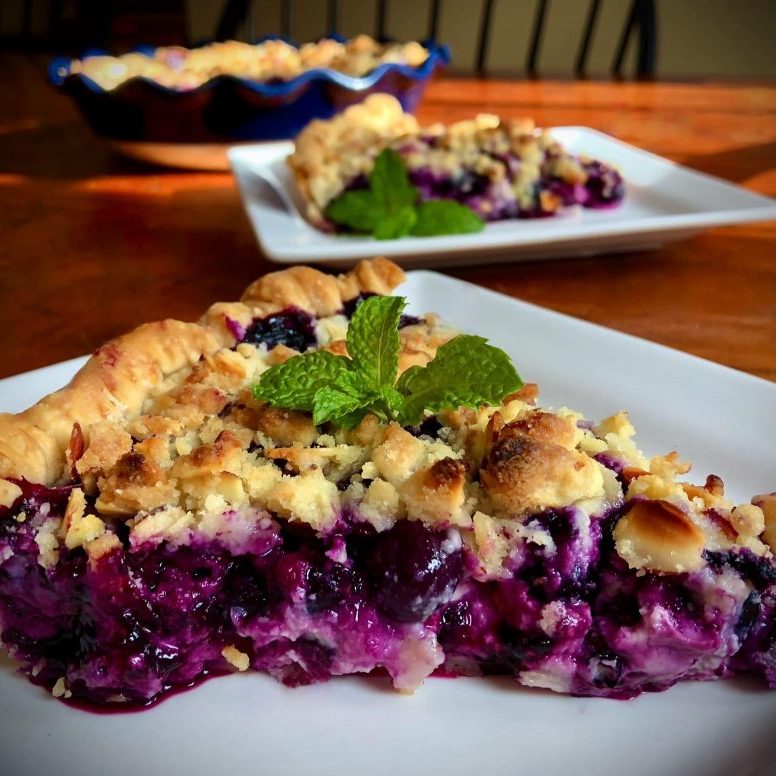 Blueberries and Cream Pie UPDATED PHOTO
